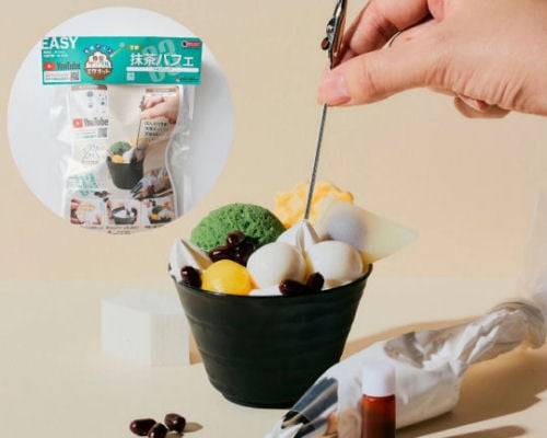Matcha Parfait Food Sample Memo Holder Kit