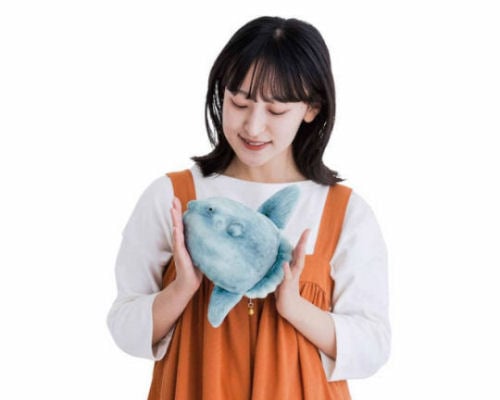 Soft and Fluffy Ocean Sunfish Pouch