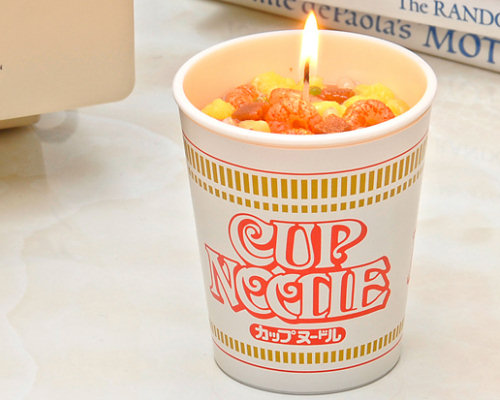 Nissin Cup Noodle Candle
