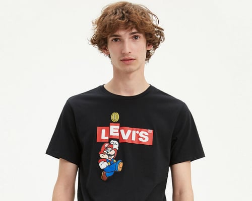 Levi's X Super Mario Box Tab Bing T-Shirt