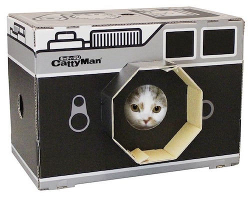 Catty Man Camera Cat Scratch Box