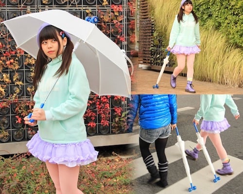 Bibi Lab Korogasa Naito Rolling Umbrella