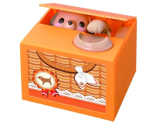 Naughty Puppy Voice-activated Itazura Coin Bank