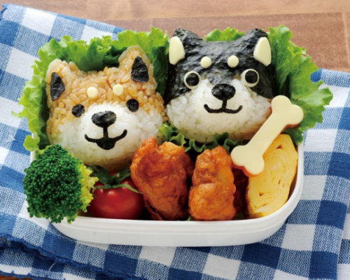 Dog Faces Bento Lunchbox Art Set