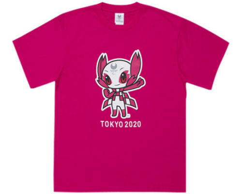 Tokyo 2020 Paralympics Someity Mascot T-shirt Pink