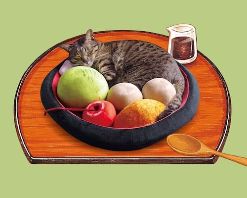 Anmitsu Japanese Dessert Cat Bed