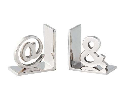 At Sign and Ampersand Symbol Bookends