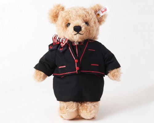Steiff JAL Cabin Attendant Teddy Bear