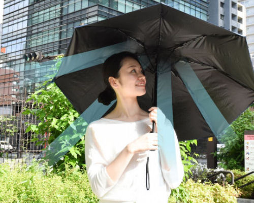 Thanko Folding Fan Umbrella-Parasol