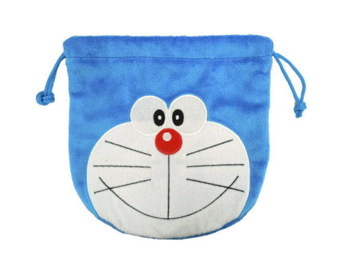 Doraemon Plush Drawstring Pouch