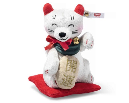 Steiff Maneki-neko Lucky Cat Teddy Bear