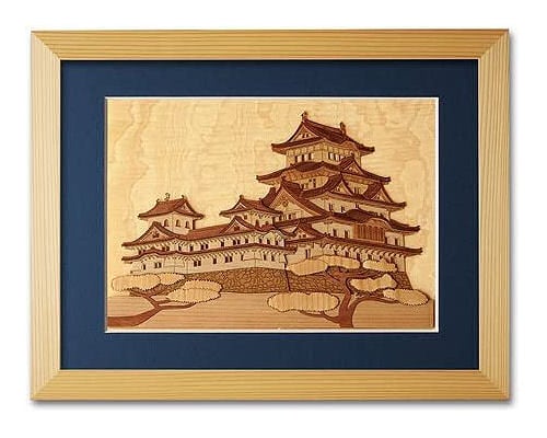 Himeji Castle Wooden Collage Art Kit