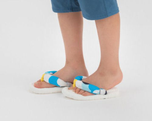 Children's Indoor Flip-Flops White
