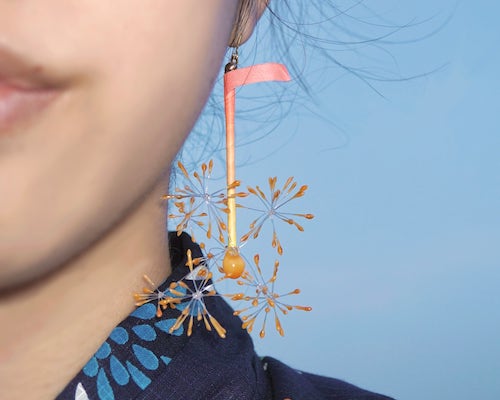 Senko Hanabi Sparkler Earring Pine Needle