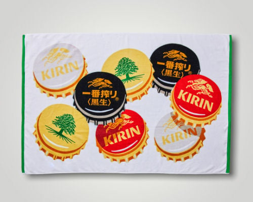 Kirin Beer Bottle Cap Big Towel