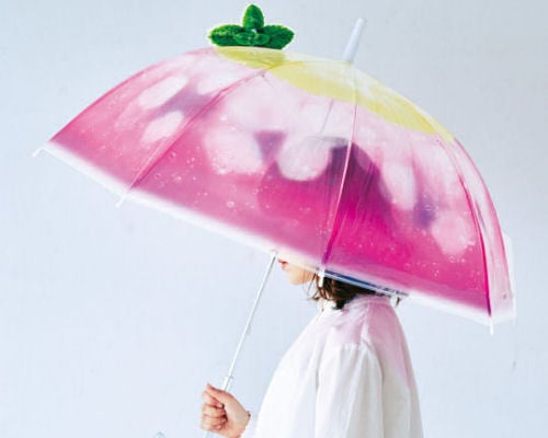 Bubbly Ice Cream Soda Transparent Umbrella
