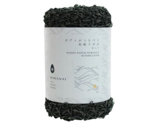 Makanai Washi Paper Perfect Washcloth Charcoal