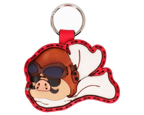 Porco Rosso Leather Key Ring