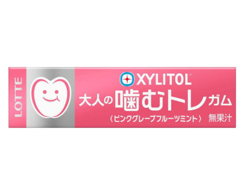 Lotte Xylitol Chewing Training Gum Pink Grapefruit (Pack of 15)