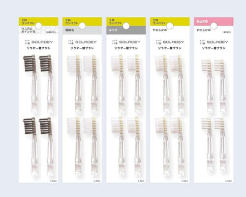 Soladey Toothbrush Extra Heads (4 Pack)