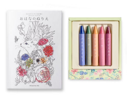 Mizuiro Flower Crayons Set