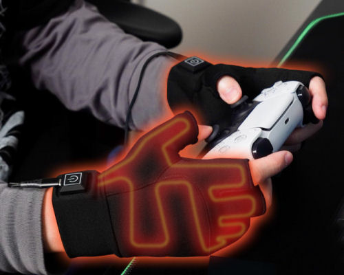 Thanko Heated Gamer Gloves