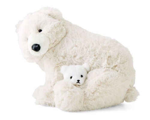 Polar Bear Mother and Cub Plush Toy