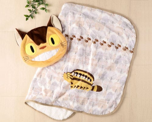 My Neighbor Totoro Catbus Cushion Blanket