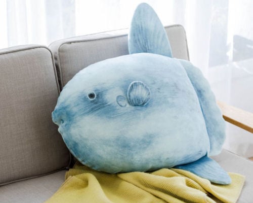 Soft and Fluffy Ocean Sunfish Pillow