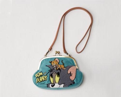 Sagara Embroidery Tom and Jerry Clasp Purse