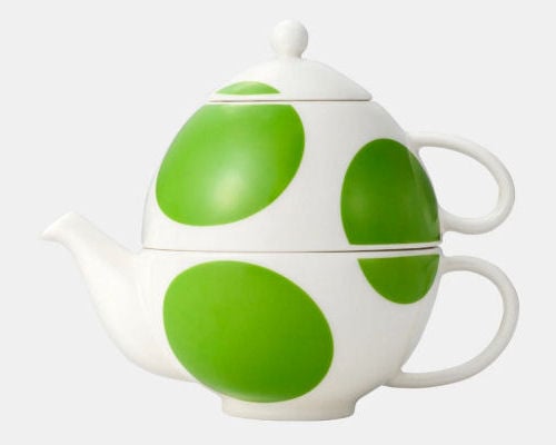 Super Mario Bros Yoshi Egg Teapot and Cup