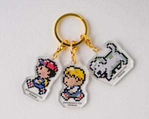 EarthBound Ness, Pokey, and King Keychain