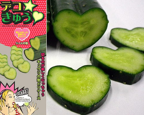 Heart Shaped Cucumber Mold Set