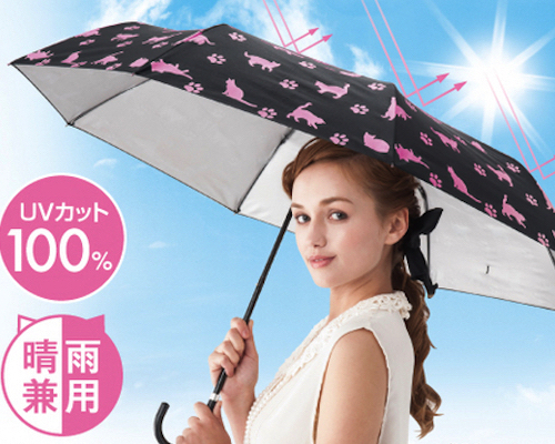 UV Checker Umbrella Cat Stroll Paw Parasol