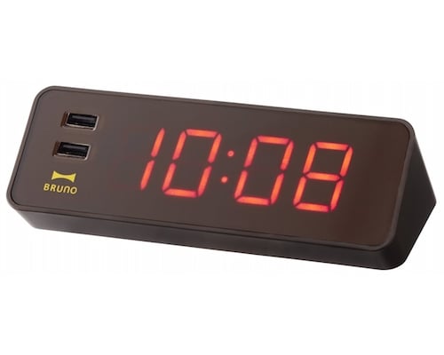 Bruno LED USB Alarm Clock