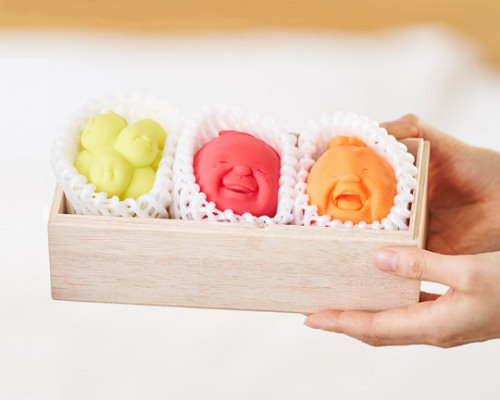 Caomaru Fruit Gift Box Stress Balls (3 Pack)