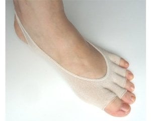 Open Nail Strap Anti-Odor Five Toe Half Socks