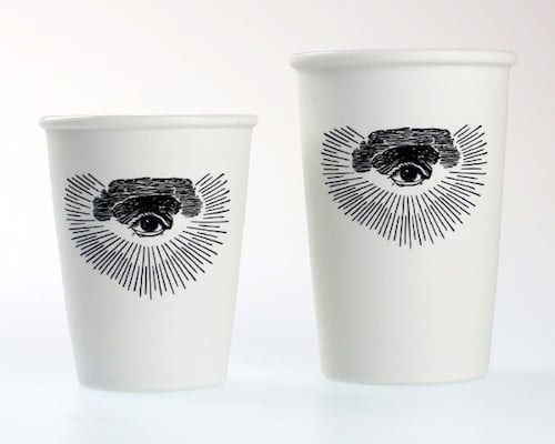 Freemason Eye of Providence Hasami Porcelain Coffee Tumbler