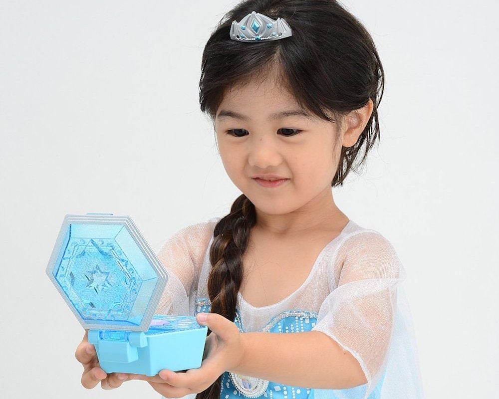 Frozen Crystal Compact Music Mirror Box