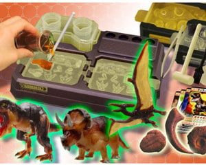 Gummix Gelee-Dinosaurier und Fossil-Macher Set