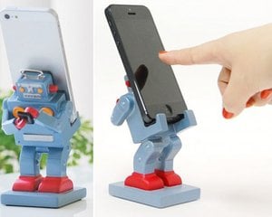 Retro Japanese Robot Smartphone Stand