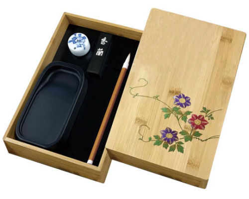 Kuretake One-Brush Calligraphy Bamboo Box Set