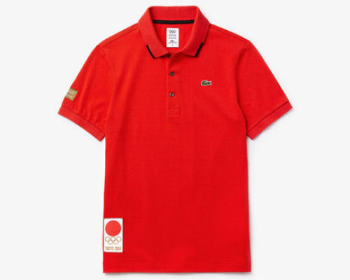 Tokyo 2020 Olympics Olympic Heritage Collection Lacoste Red Polo