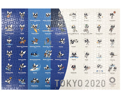 Tokyo 2020 Olympics Miraitowa Sport Poses Jigsaw Puzzle