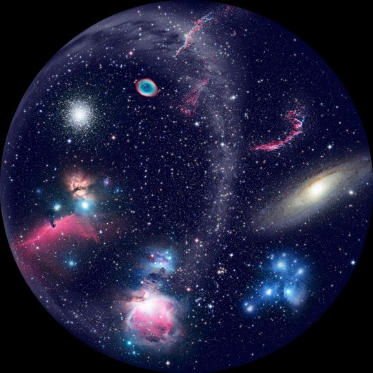 Sega Homestar Disc Galaxy, Nebula, Star Clusters