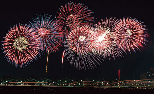 Sumida Fireworks Set for Uchiage Hanabi