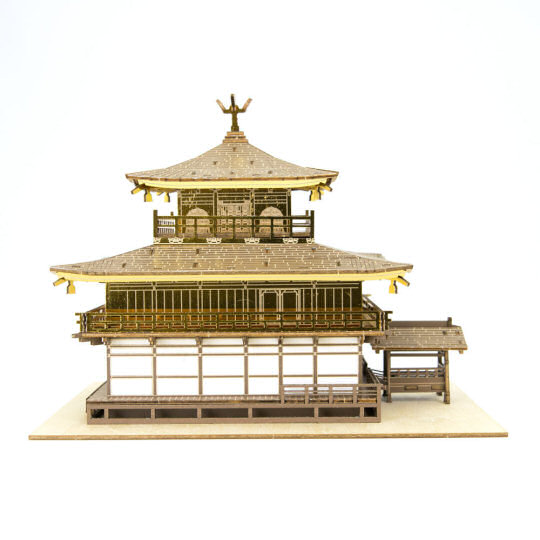 GOLD TEMPLE in kyoto Wooden Art kigumi Color VER W150x H240x D18mm KINKAKUJI 