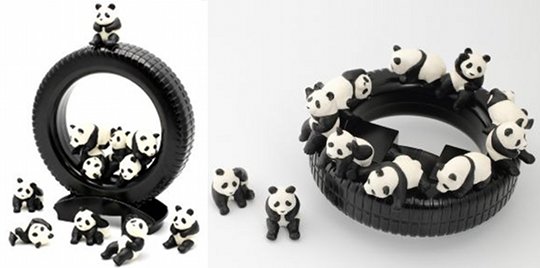 Panda Darake Gleichgewichtsspiel