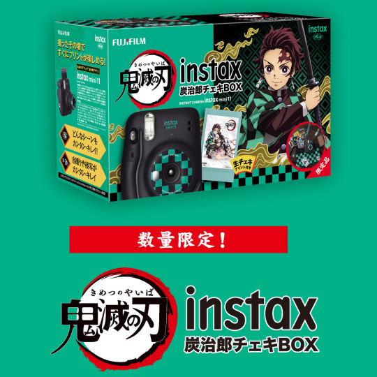 FUJI FILM INSTAX MINI 11 KIMETSU GRAY Demon Slayer Tanjiro BOX Japan Limited New