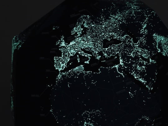 Geografia World at Night Globe